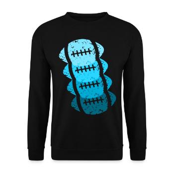Football américain cadeau - Sweat-shirt Unisexe - noir - Devant - Alina (178cm) & Michal (187cm)