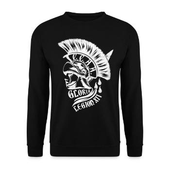 Kölsche Römer - Unisex Pullover - Schwarz - Vorne - Alina (178cm) & Michal (187cm)