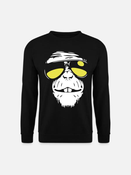 Cool Monkey - Singe cool - Sweat-shirt Unisexe - noir