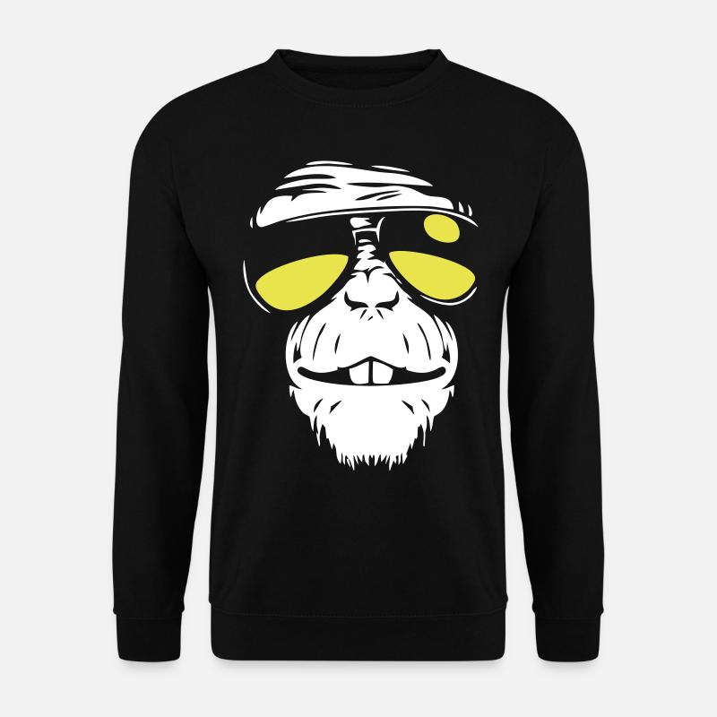 Cool Monkey - Coole Affe - Unisex Sweatshirt - black