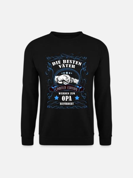 Bester Vater wird zum Opa - Unisex Pullover - Schwarz