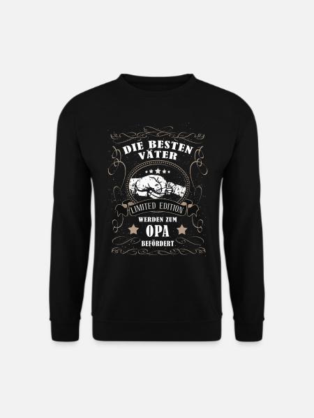 Besten Väter werden zum Opa - Unisex Pullover - Schwarz