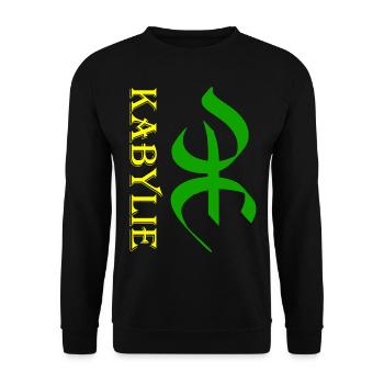La Kabylie - Sweat-shirt Unisexe - noir - Devant - Alina (178cm) & Michal (187cm)