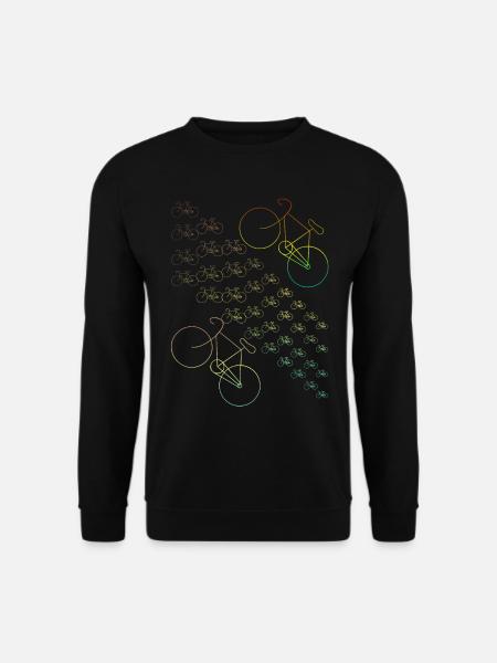 Vélos vélo vélo de route vélo sport cadeau - Sweat-shirt Unisexe - noir