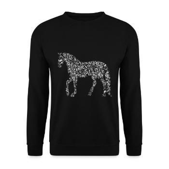 Horse And Bicycle Are The Best Hobbies - Unisex Sweatshirt - black - Front - Alina (178cm) & Michal (187cm)