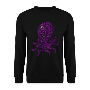 Squid from bicycles bike animal - Unisex Sweatshirt - black - Front - Alina (178cm) & Michal (187cm)