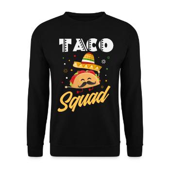 Taco Tacos Apperal - Unisex Sweatshirt - black - Front - Alina (178cm) & Michal (187cm)