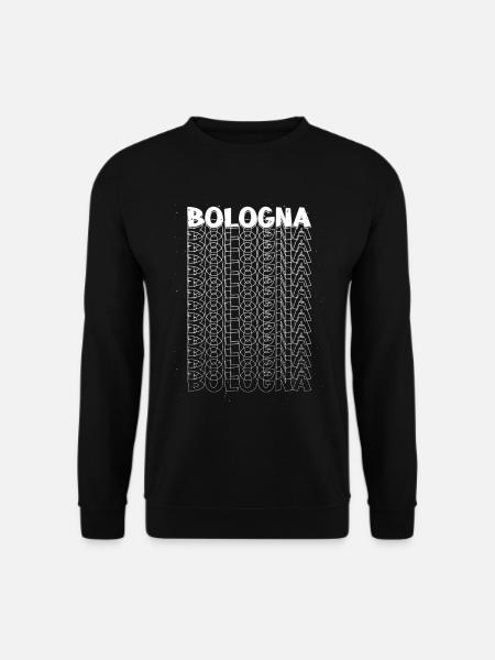 Bologna Italien Stadt Schrift Skyline Heimat - Unisex Pullover - Schwarz