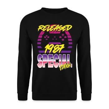 Released 1987 Special Edition - Unisex Pullover - Schwarz - Vorne - Alina (178cm) & Michal (187cm)