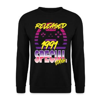 Released 1991 Special Edition - Unisex Pullover - Schwarz - Vorne - Alina (178cm) & Michal (187cm)