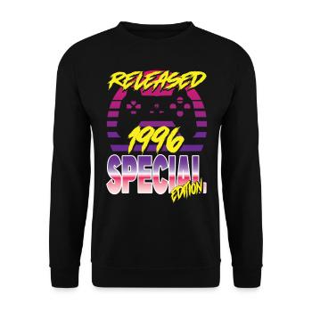 Released 1996 Special Edition - Unisex Pullover - Schwarz - Vorne - Alina (178cm) & Michal (187cm)