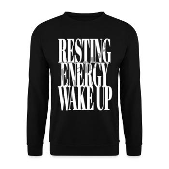 Ruheenergie erwache Energie Formel Mathematik - Unisex Pullover - Schwarz - Vorne - Alina (178cm) & Michal (187cm)