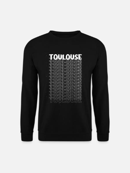 Toulouse Deutschland Stadt Schrift Skyline Heimat - Unisex Pullover - Schwarz