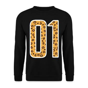 01 - Team - Crew - Teamsport - Unisex Pullover - Schwarz - Vorne - Alina (178cm) & Michal (187cm)