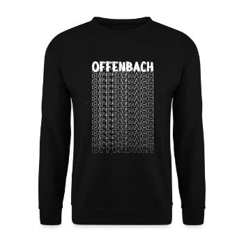 Offenbach Allemagne City Font Skyline Accueil - Sweat-shirt Unisexe - noir - Devant - Alina (178cm) & Michal (187cm)