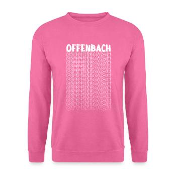 Offenbach Deutschland Stadt Schrift Skyline Heimat - Unisex Pullover - Pink - Vorne