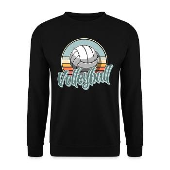 Volleyball - Unisex Sweatshirt - black - Front - Alina (178cm) & Michal (187cm)