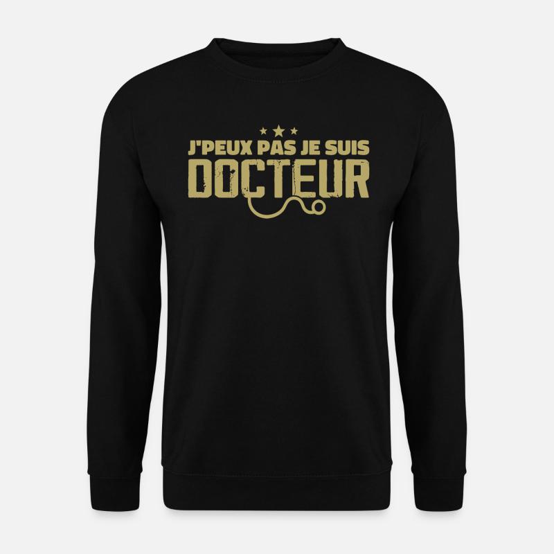 Ich kann nicht, ich bin Arzt - Unisex Pullover - Schwarz