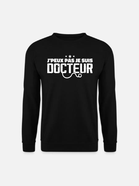 Ich kann nicht, ich bin Arzt - Unisex Pullover - Schwarz