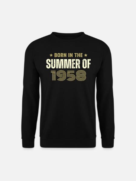 Jahrgang 1958 Jahrgang 1958 Geburtstagsgeschenk - Unisex Pullover - Schwarz