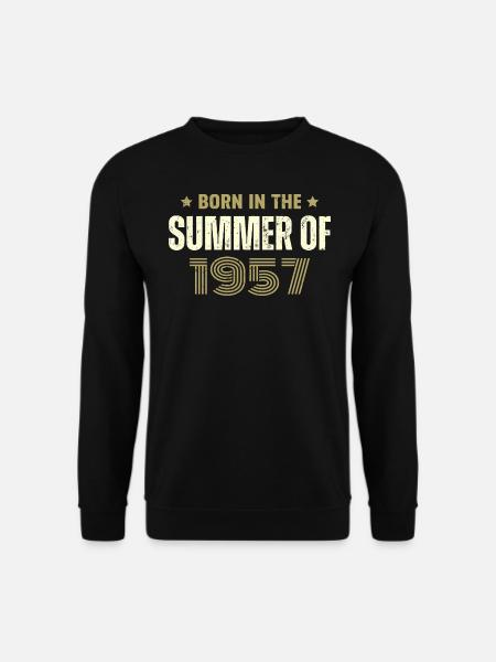 Jahrgang 1957 Jahrgang 1957 Geburtstagsgeschenk - Unisex Pullover - Schwarz