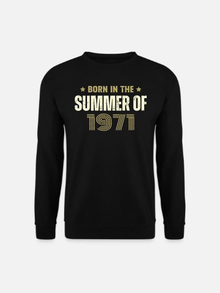 Jahrgang 1971 Jahrgang 1971 Geburtstagsgeschenk - Unisex Pullover - Schwarz