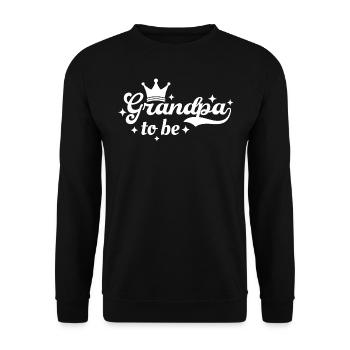 Grandpa To Be - Pregnancy Announcement - Unisex Sweatshirt - black - Front - Alina (178cm) & Michal (187cm)
