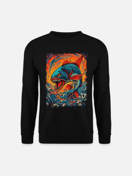 Monster Fish - Unisex Sweatshirt - black