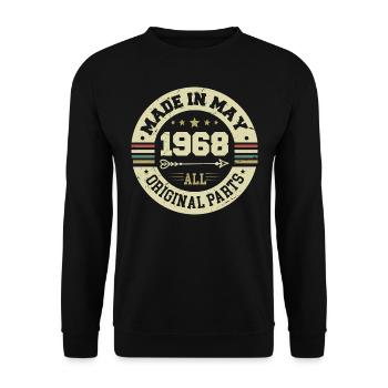 Mai 1968 Anniversaire Mai 1968 Anniversaire Mai 1968 - Sweat-shirt Unisexe - noir - Devant - Alina (178cm) & Michal (187cm)
