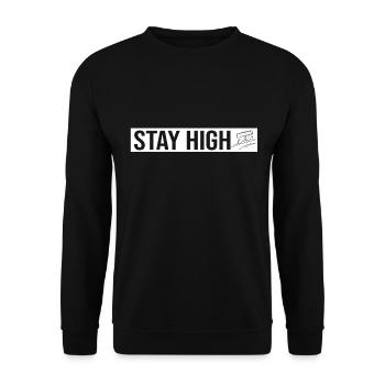 Stay High - Unisex Sweatshirt - black - Front - Alina (178cm) & Michal (187cm)