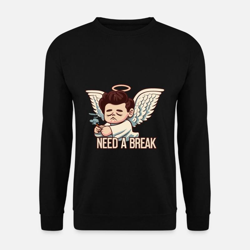 Schutzengel Lustig Religion Glaube Geschenkidee - Unisex Pullover - Schwarz