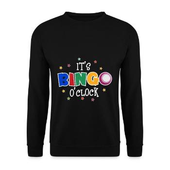 Bingo - Unisex Pullover - Schwarz - Vorne - Alina (178cm) & Michal (187cm)