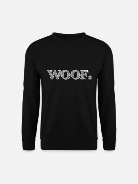 Woof Dogmemes Dog Typo Collection Kopie - Unisex Pullover - Schwarz