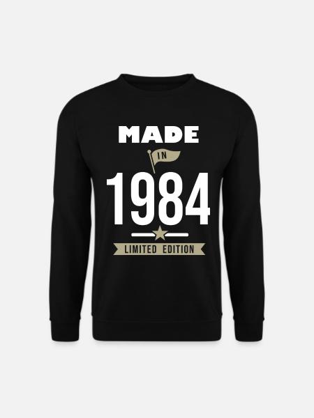 HERGESTELLT 1984 Jahrgang 1984 Jubiläum - Unisex Pullover - Schwarz
