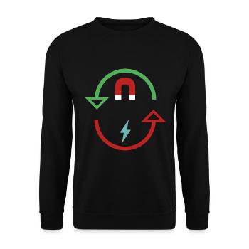 Électricité et magnétisme - Sweat-shirt Unisexe - noir - Devant - Alina (178cm) & Michal (187cm)