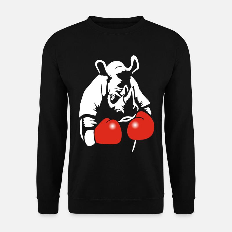 Box-Nashorn - Unisex Pullover - Schwarz