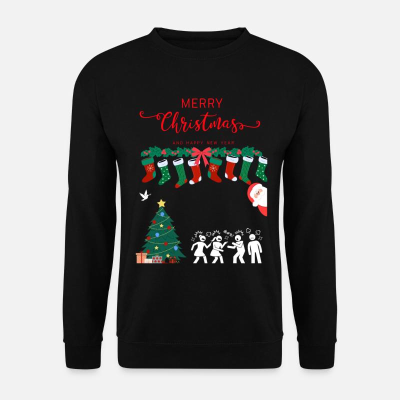 Glædelig jul - Unisex sweater - sort