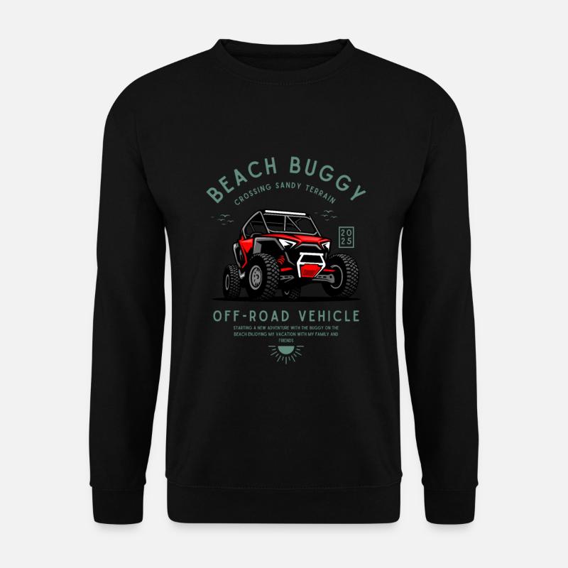 Buggy plage buggy dune véhicule tout-terrain - Sweat-shirt Unisexe - noir