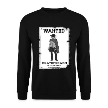 Cowboy squelette - Sweat-shirt Unisexe - noir - Devant - Alina (178cm) & Michal (187cm)