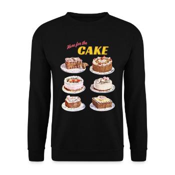Kuchenkollektion mit Retro-Vibes - Unisex Pullover - Schwarz - Vorne - Alina (178cm) & Michal (187cm)