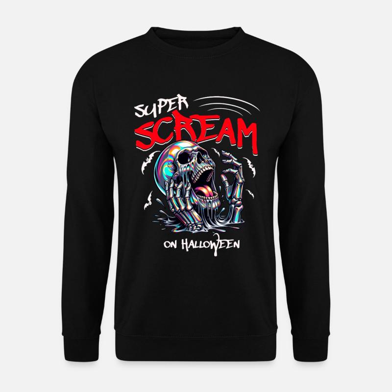 Halloween - Super Scream - Unisex Pullover - Schwarz