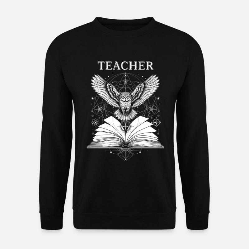 Mystischer Lehrer-tarot Druck - Unisex Pullover - Schwarz