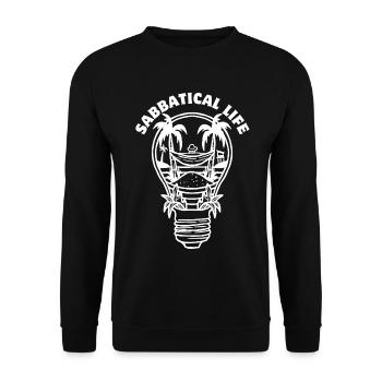SABBATICAL LIFE - Unisex Pullover - Schwarz - Vorne - Alina (178cm) & Michal (187cm)