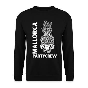 Mallorca Party Crew - Unisex Sweatshirt - black - Front - Alina (178cm) & Michal (187cm)