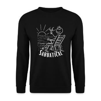 Sabbatical - Unisex Sweatshirt - black - Front - Alina (178cm) & Michal (187cm)