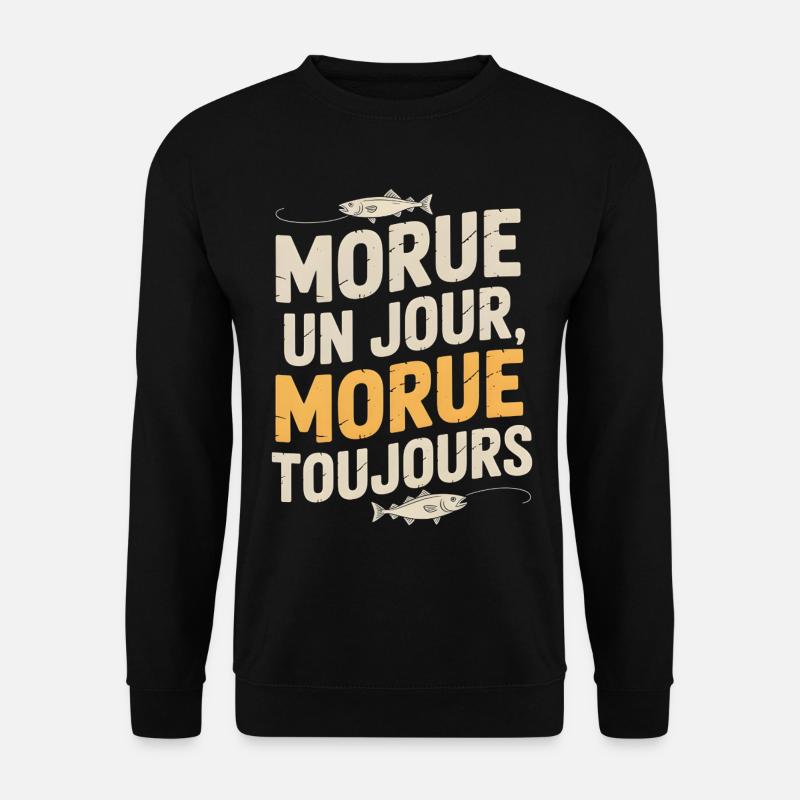 Einmal Kabeljau Kabeljau - Unisex Pullover - Schwarz