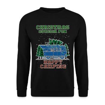 Camping de Noël - Sweat-shirt Unisexe - noir - Devant - Alina (178cm) & Michal (187cm)