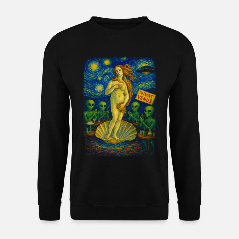 Vivat Venus Alien Gala UFO - Unisex Pullover - Schwarz