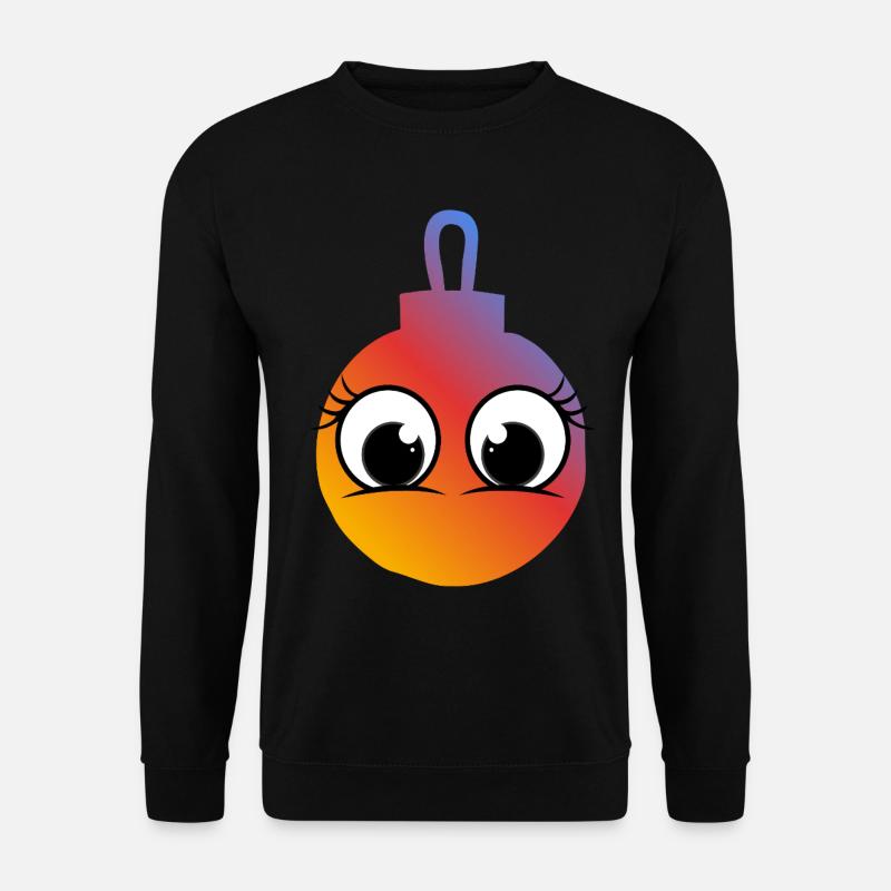 Ball Joy Gradient Big Eyes - Unisex Sweatshirt - black