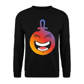 Boule de noel - Sweat-shirt Unisexe - noir - Devant - Alina (178cm) & Michal (187cm)